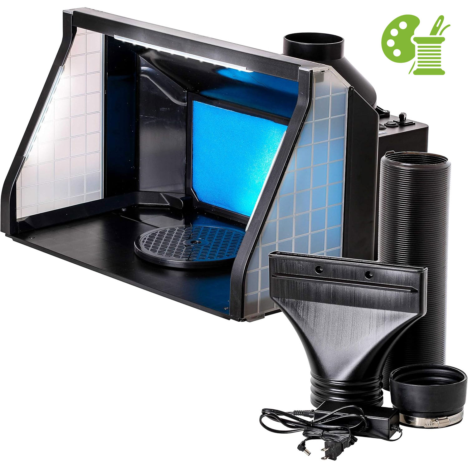 airbrush Portable Airbrush Spray Booth with LED Lighting - Image 1