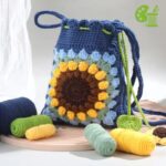 Boho Sunflower Crochet DIY Bag Kit